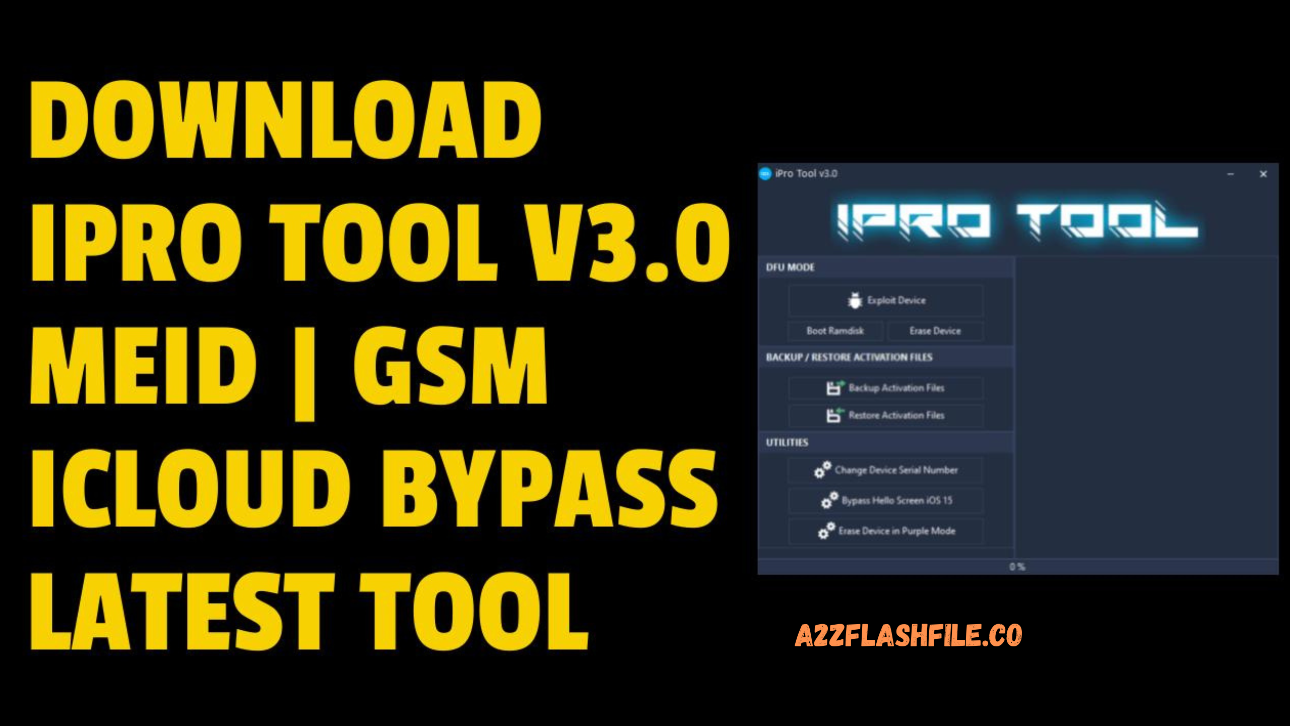 iPRO Tool V3.0 ICloud Bypass Latest Windows Tool Free