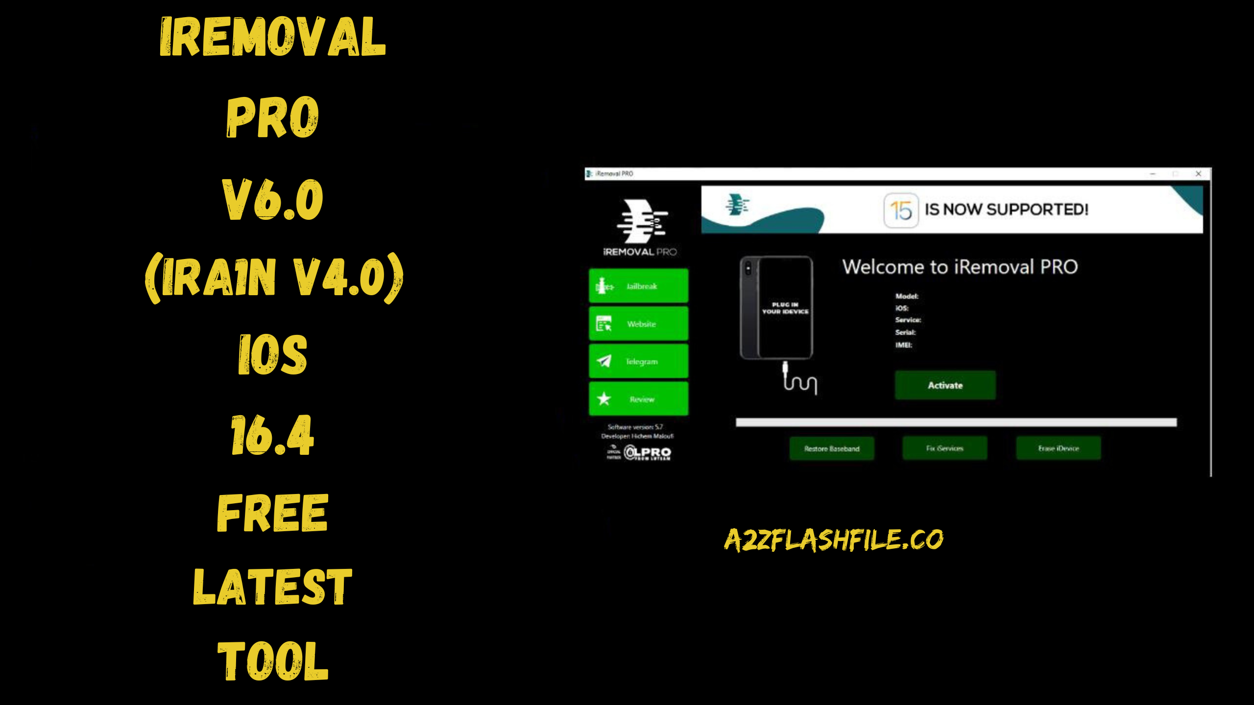 iRemoval PRO v6.0 (iRa1n v4.0) iOS 16.4 Free Latest Tool