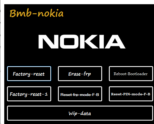 BMB Nokia FRP Tool V1 (Pattern & FRP Remove) Free Tool