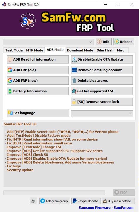 SamFw FRP Tool v4.7.1 One Click Latest Version Free Available 