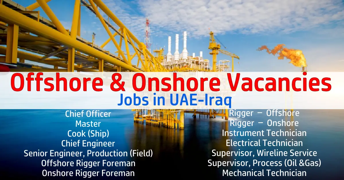 UAE Offshore Jobs Vacancies 2023 Free Apply